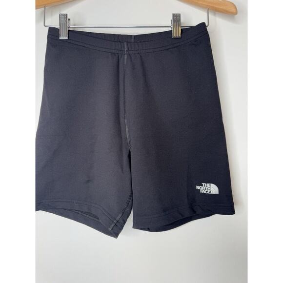North Face Womens Elevation 7" Bike Shorts Black Spandex Size Medium High Rise - Picture 2 of 8
